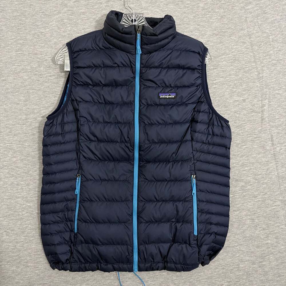 Patagonia Womens Size Large Navy Blue Nano Puff Insulated Puffer Vest 84628